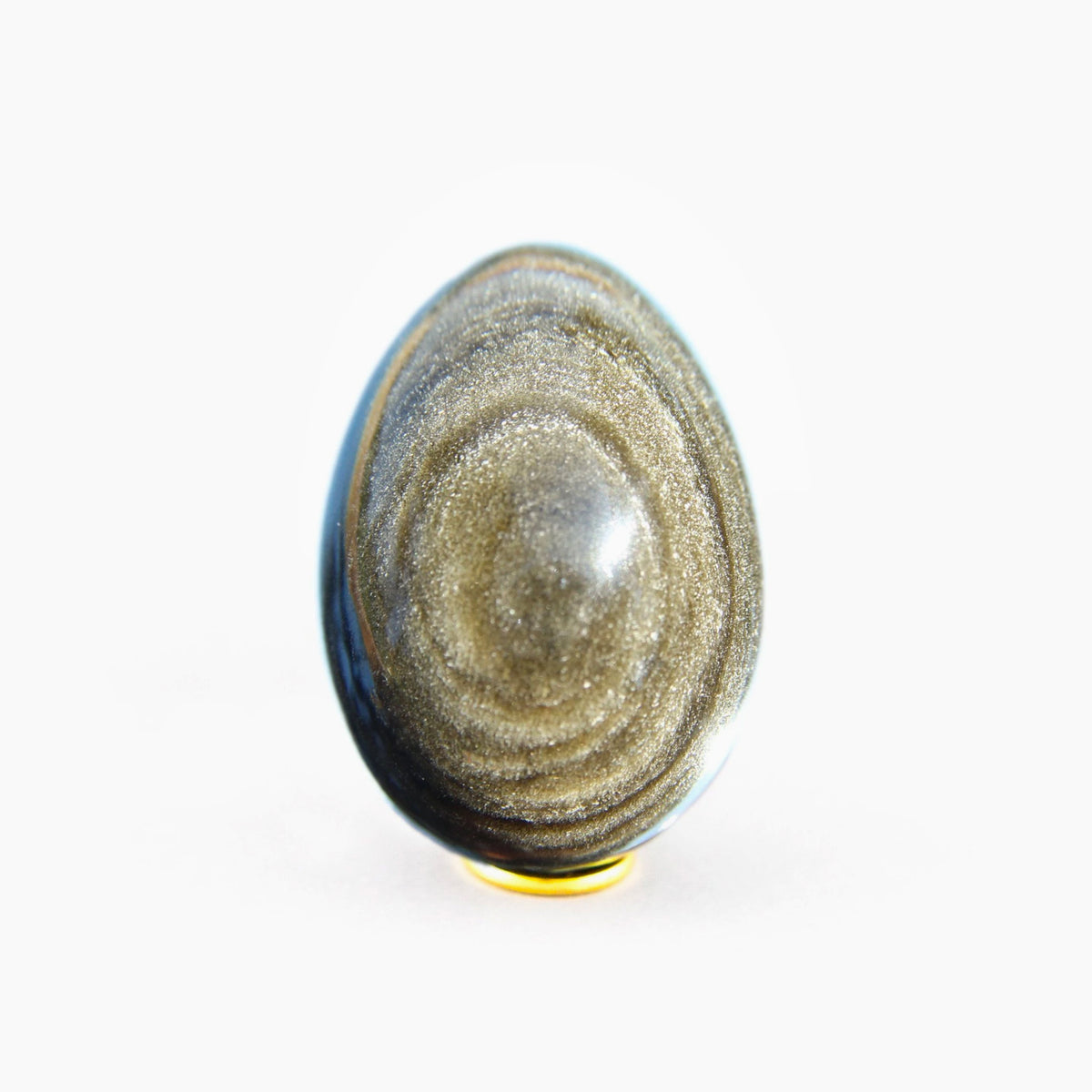 Silver Sheen Obsidian Yoni Egg